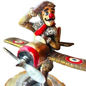 Signed Ron Lee Clown "Captain Cranberry" Airplane Pilot Hand Signed